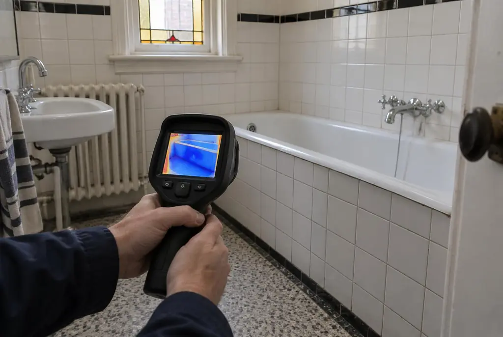 Lekdetectie Hengelo – onderzoek in een badkamer van een oudere woning