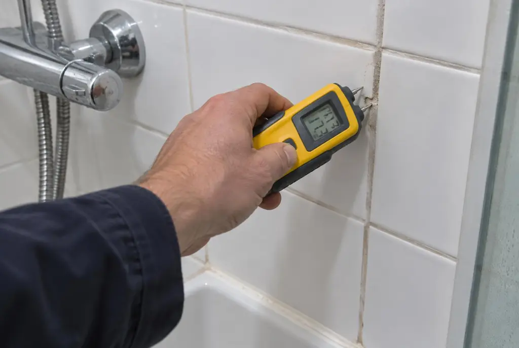 Lekdetectie Hengelo – vochtmeter op badkamertegels bij de douche